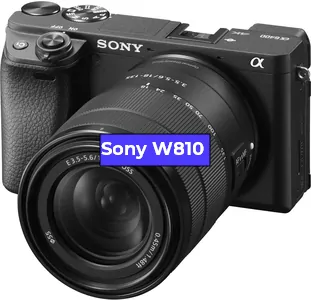 Замена Прошивка фотоаппарата Sony W810 в Санкт-Петербурге